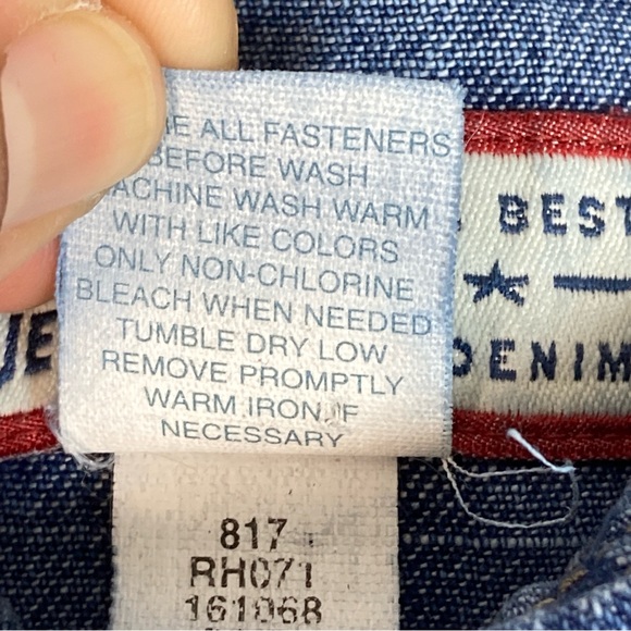 Old Navy Juniors Overalls The Best in Demin Classic Blue Jeans Size 16 Cotton - Picture 11 of 16